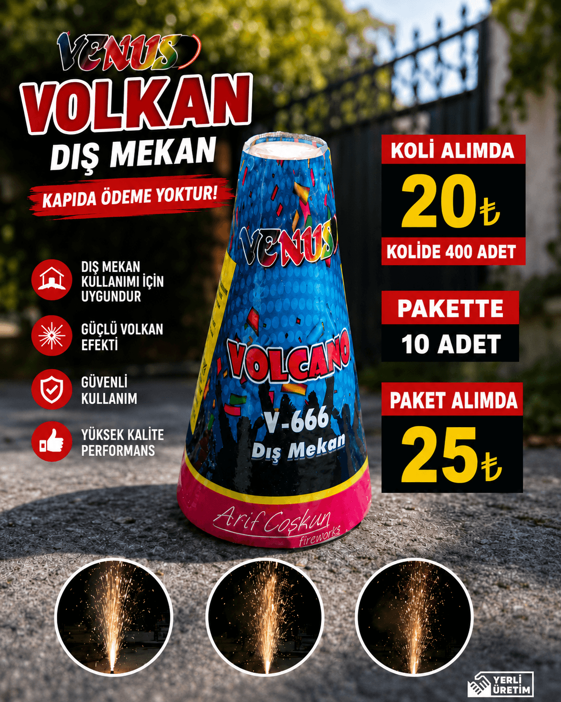 Profesyonel Kutlama Dış Mekan Volkan ürün görseli