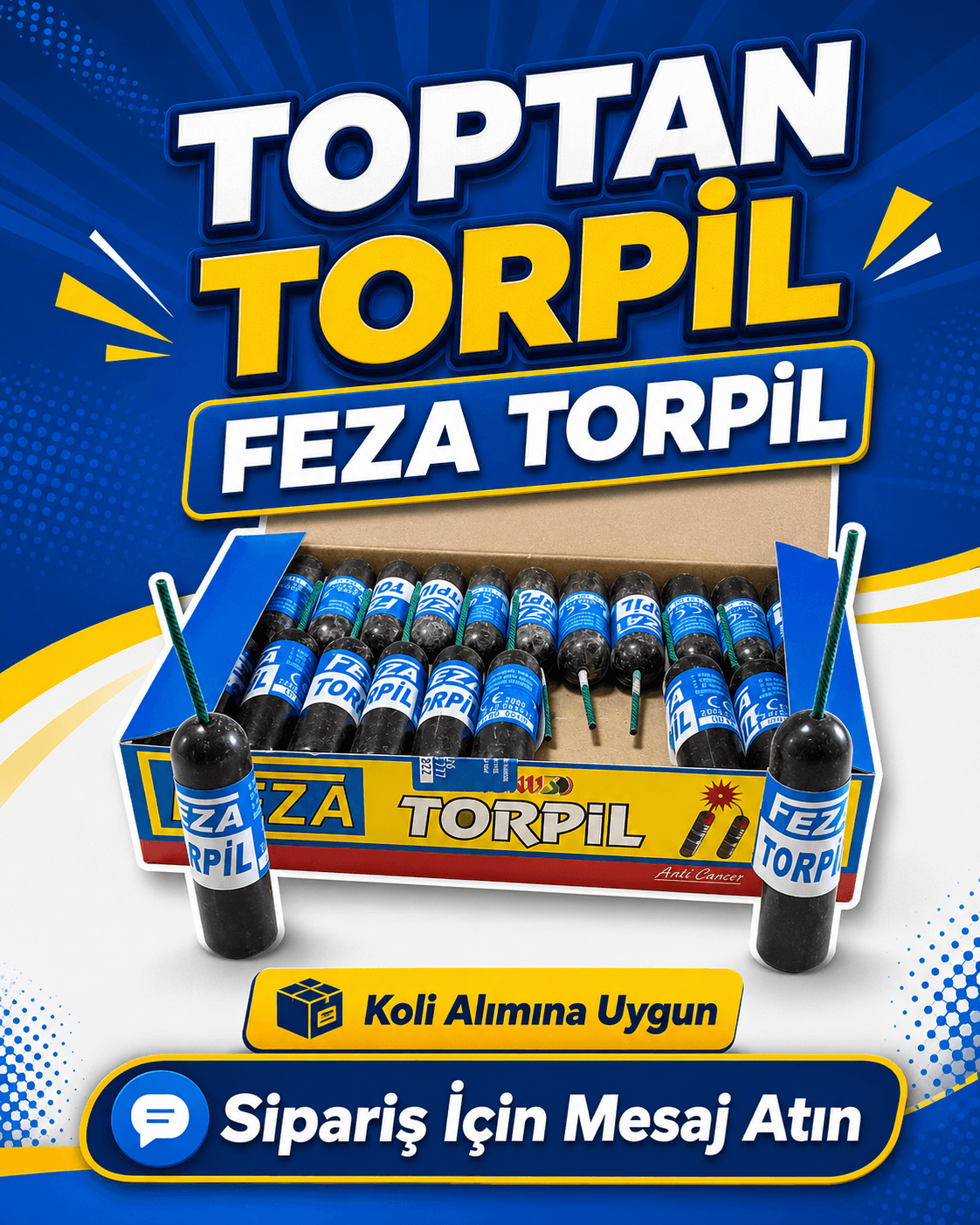 Torpil ürün görseli - yüksek ses ve ışık efekti